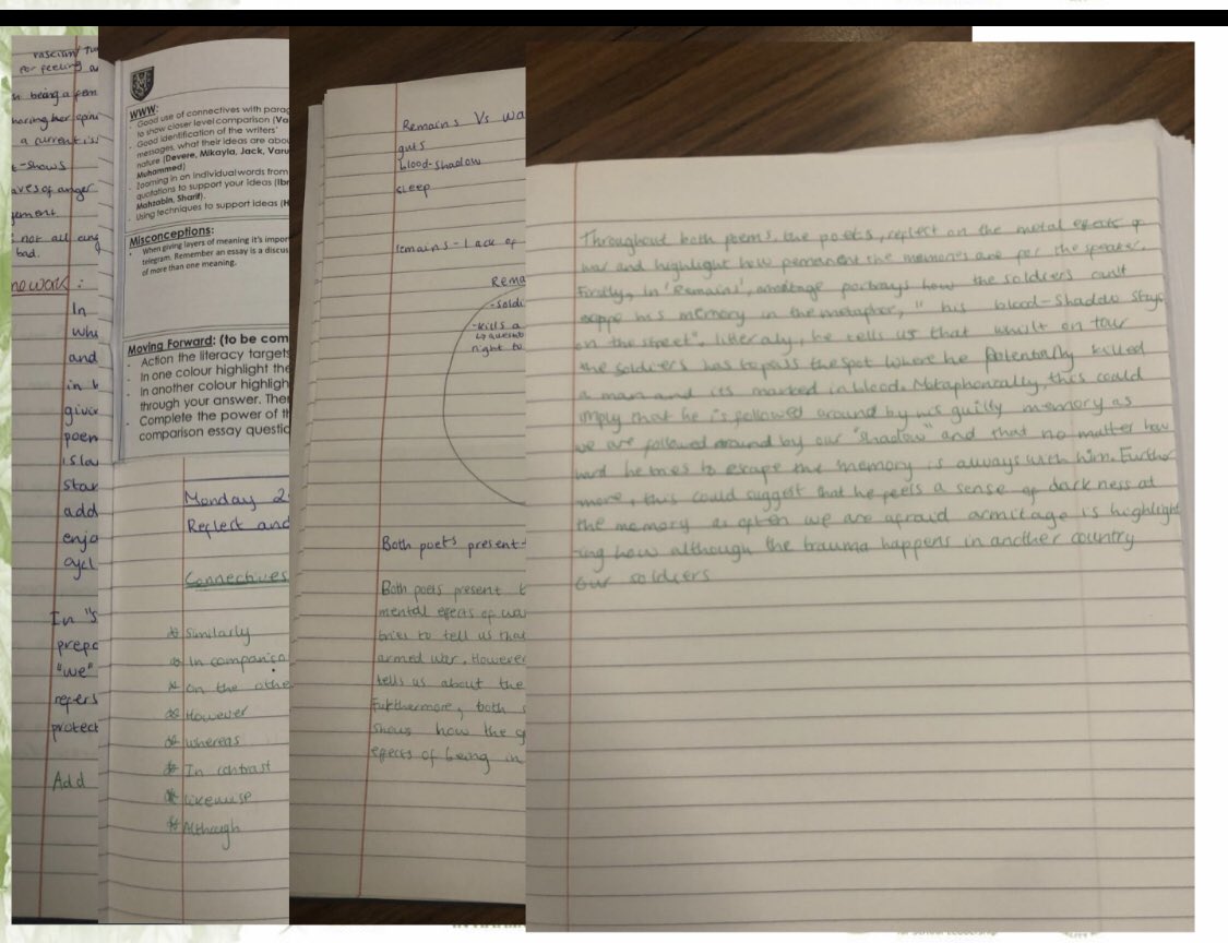 Marking ‘Never Have I Ever’, our Head of English marked a set of yr11 books &amp;  feedback in 20 minutes, great discussion around quality feedback, &amp; the focus is on the ‘what next’. The benefit of whole class feedback=precision teaching &amp; more planning time #wholeclassfeedback