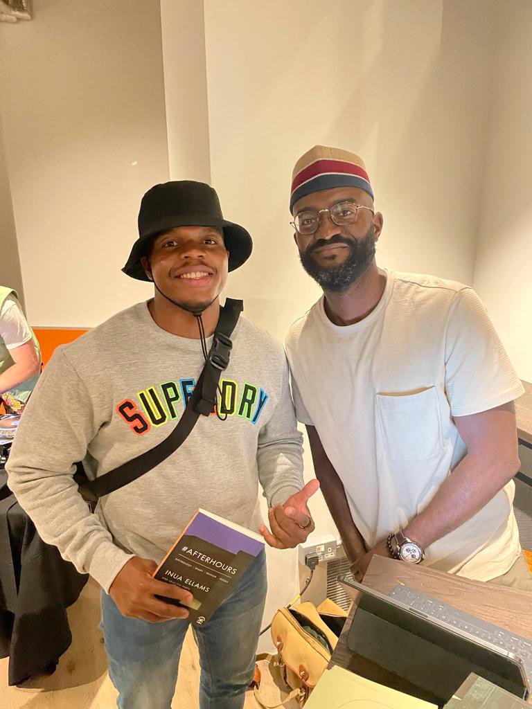 Emmanuel Akinkuolie (@sir_eman_a) on Twitter photo Absolute pleasure meeting and experiencing an amazing night of poetry from <a href="/InuaEllams/">The Typo King FRSL / FRSA</a>, defo worth going. Thank you again <a href="/scorpioredhair/">Sue Odell CDG CDA</a> 🙌🏾 Absolute pleasure meeting and experiencing an amazing night of poetry from <a href="/InuaEllams/">The Typo King FRSL / FRSA</a>, defo worth going. Thank you again <a href="/scorpioredhair/">Sue Odell CDG CDA</a> 🙌🏾