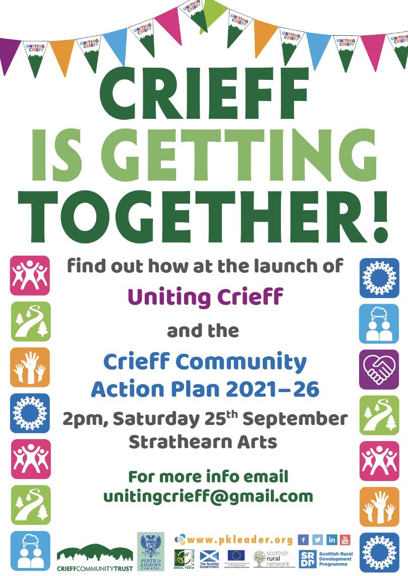 CreativeCrieff's tweet image. Creative Crieff will be at this event with our @RadioEarnTeam on Saturday @StrathearnArt. Come down and help us unite Crieff! #community #partnerships