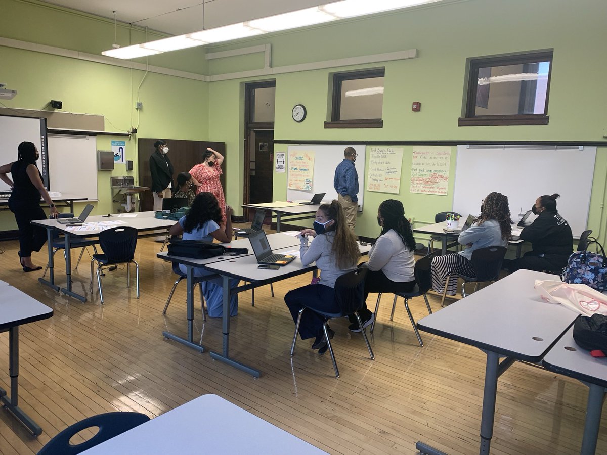 ILT (Instructional Leadership Team) meeting discussing data attendance trends and root causes. Working toward solutions <a href="/TiltonSTEM/">Tilton Elementary</a>