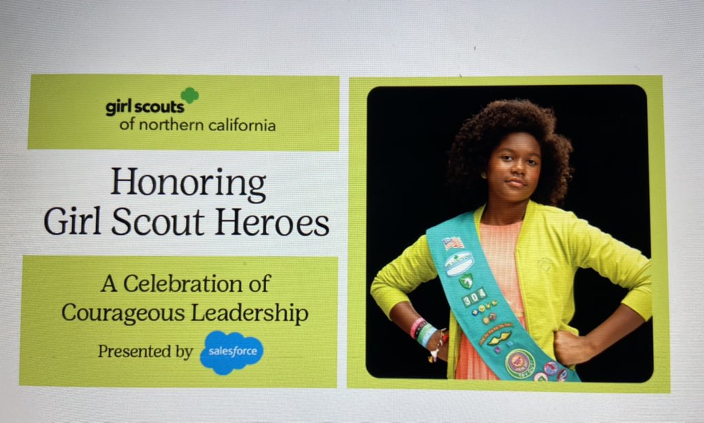RenelSFVoyce's tweet photo. As a former #girlscout &amp; top cookie seller back in the day😉so thrilled 2 b honored by @GSNorCal w/ my sister scout alums @ksteckel, Dr. Sara Cody, Stephanie Hannon, Ann Gabrys. Free virtual fundraising event Thursday 9/23. Register https://t.co/2TVmWZ5XdU #gsnorcal 🙏🏾✊🏽✊🏽🧡🖤 https://t.co/BpOlzhmm3T