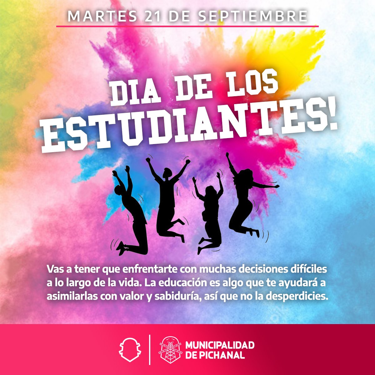 SDominguezok's tweet photo. Tomar la elección de formarse es la decisión más enriquecedora y perdurable para continuar creciendo y aprendiendo, ya que nada ni nadie puede quitarnos lo aprendido. 

Feliz Día del Estudiante a quienes conciben a la educación como un motor para formarse y tener un futuro mejor. https://t.co/sRM4HYj5kd