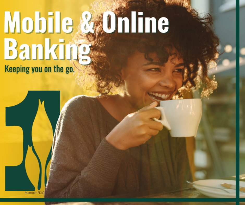 We make it easy to connect with your accounts from home, work, or on the road. With Online Banking you can:
•View your account balances and detailed transaction history.
•Transfer money between accounts.
•Save time and money paying bills online. 👍