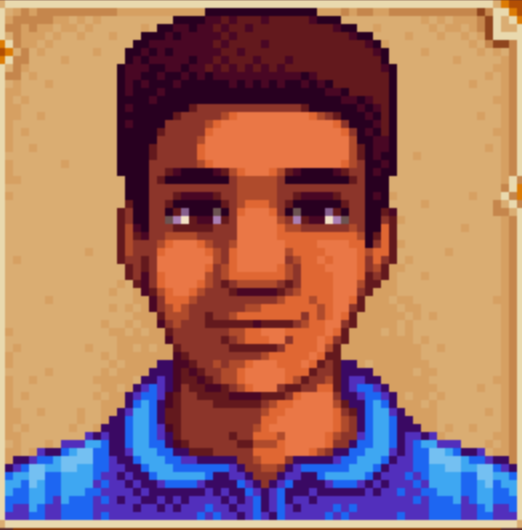 Today's DILF of the day is Demetrius from Stardew Valley.