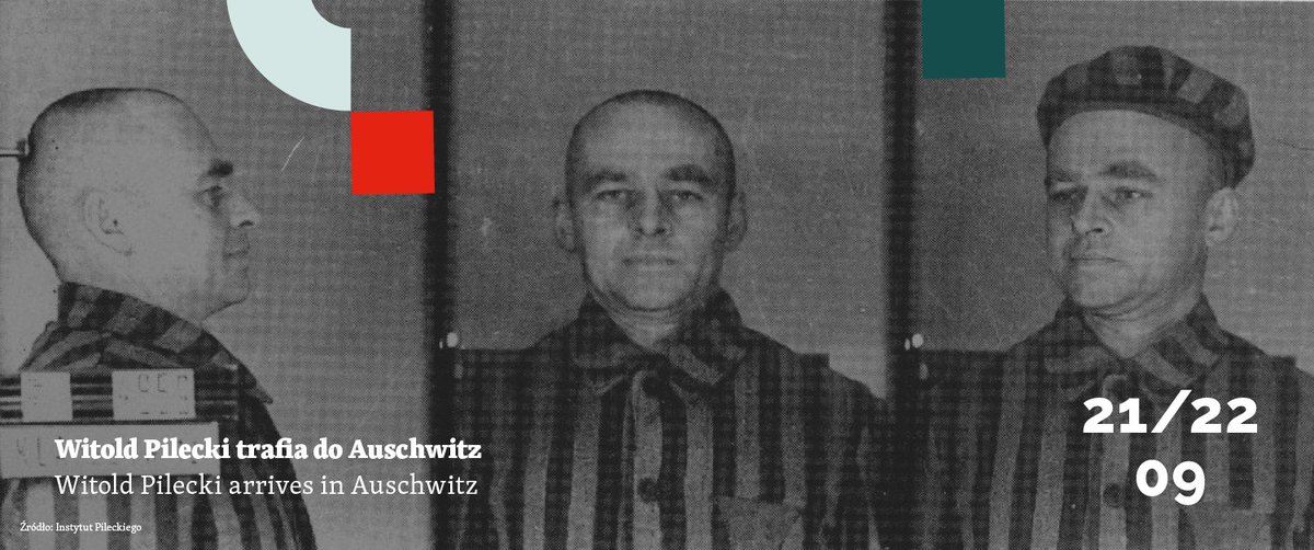 On the night of 21 September 1940, Witold #Pilecki arrived in #Auschwitz in transport II along with 1705 other prisoners from Warsaw. The Polish Secret Army intended to infiltrate KL Auschwitz, and Witold Pilecki was placed at the head of the mission. 1/4