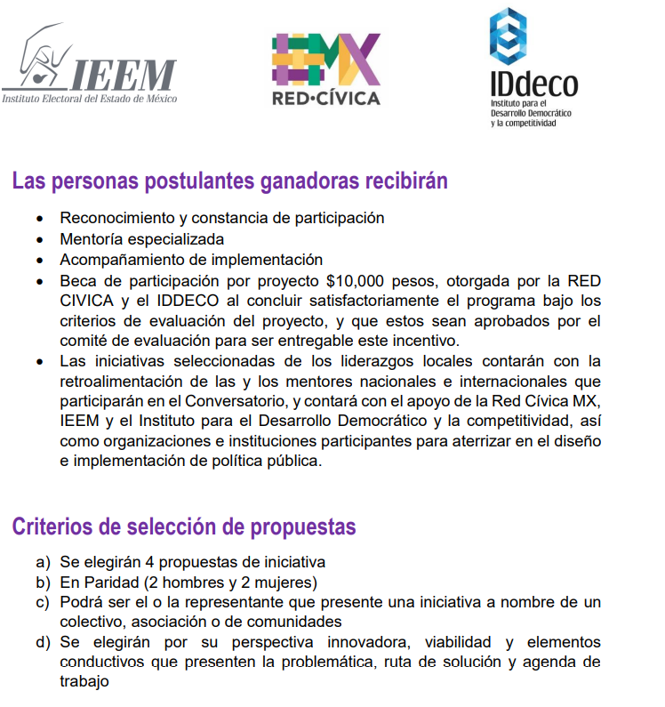 IDdeco_'s tweet photo. Último día para registrarse a #Convocatoria Proyecto #CodigoQR 2.0 Convoca #IDDECO, @RedCivicaMx y @IEEM. Presenta 1 iniciativa de solución a un problema de interés público & gana $10mil, así como acompañamiento de personas expertas.
Info: https://t.co/XSFKuEHfQu https://t.co/JfL1V737rg