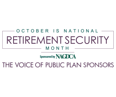 National Retirement Security Month is October - now is the time to finalize plans to promote it! To view the #NRSM21 timeline and resources, visit the NAGDCA website: nagdca.org/news-events/nr…