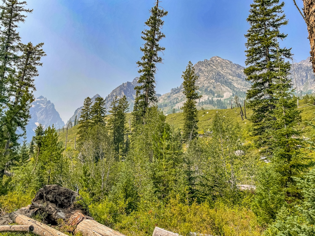 Jenny Lake hike....
With poor visibility and air quality due to the smoke, we opted for the "cheat" on this one.  We took the #jennylakeboat 🚤  across and then hiked back around the north side which ended up being about 5 miles.  We'll be back for more!!!!
