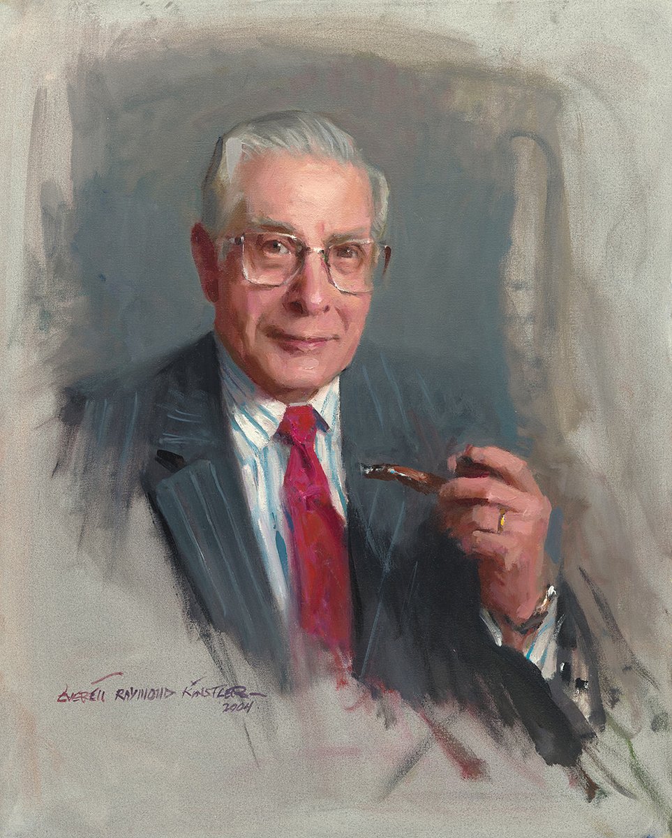 Today we remember Alan Fern, who served as director of the National Portrait Gallery from 1982 to 2000. 

Read more about his life and legacy: s.si.edu/3CCknd8

🎨: Everett Raymond Kinstler, 2004. Gift of Everett Raymond Kinstler