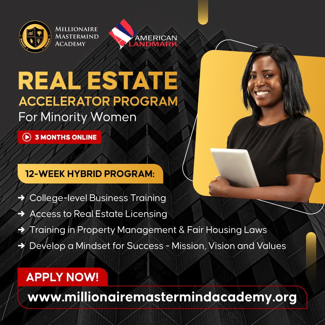 12-Week Real Estate Accelerator Program for Minority Women Application Deadline Soon! - mailchi.mp/52bd66fdef88/1…