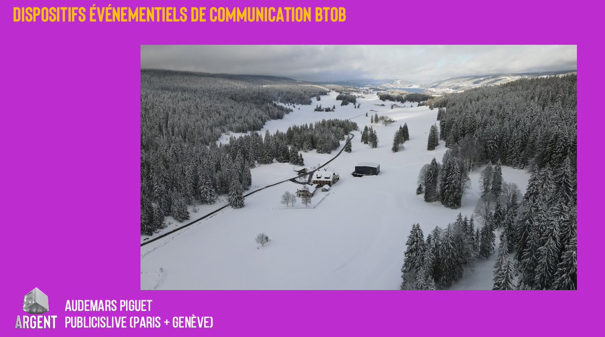 Festival Stratégies / Communication

Dispositifs événementiels de communication BTOB : un ARGENT pour <a href="/AudemarsPiguet/">Audemars Piguet</a> et l’agence <a href="/PublicisLive_FR/">PublicisLive Paris</a> pour la réalisation « AP Week ». Bravo à eux !
#gpstrat #WeAreStrat #StratFestival #Strat50 #Communication #Event