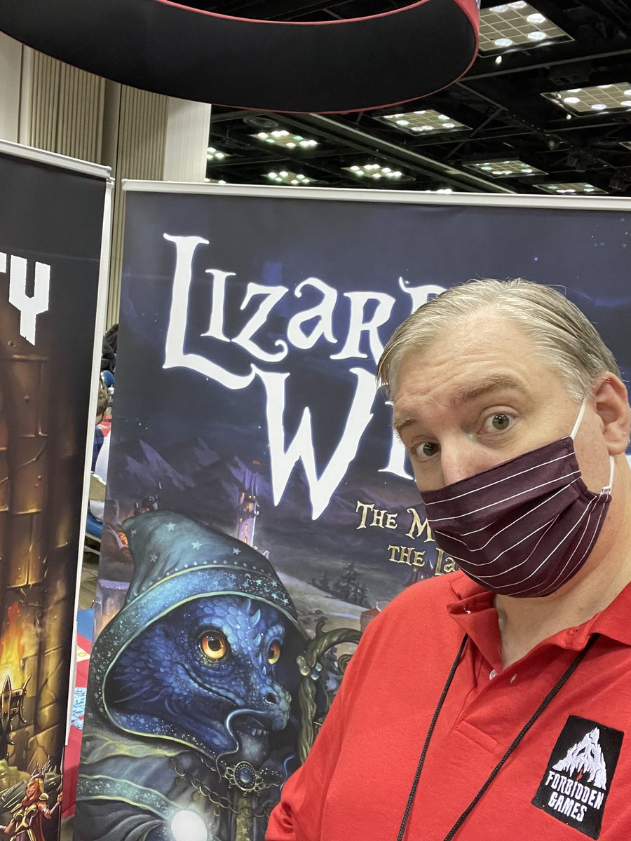 boardgamebc's tweet photo. Huge thank you to @Forbiddengms for an amazing @Gen_Con experience! If you didn’t back it go pre-order #lizardwizard now! You do NOT want to miss out on this! #GenCon2021 #tabletopgames https://t.co/o6c6i3LZBB