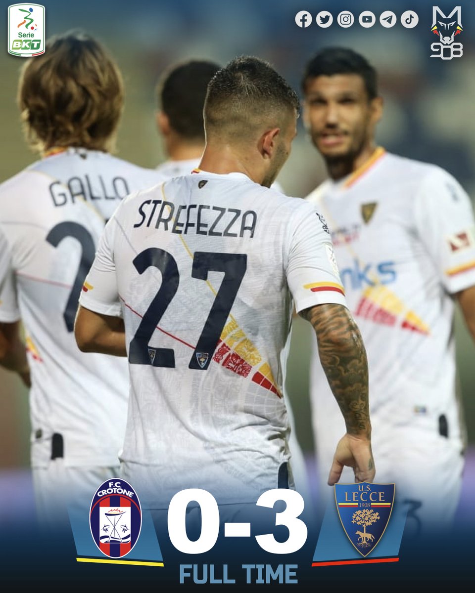 OfficialUSLecce's tweet photo. #CrotoneLecce #SerieBKT VITTORIA!!!!! LA SECONDA IN QUATTRO GIORNI!  #avantilecce https://t.co/YjH8LVowae