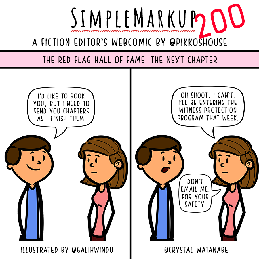 pikkoshouse's tweet photo. Continuing with the #SimpleMarkup Red Flag Hall of Fame, here's #5: The Next Chapter
To read all ten comics now: https://t.co/X8G4vA0y6L
#amediting #editorslife
Patreon: https://t.co/Hm48saeu3C
Archive: https://t.co/2FFce2YWuP
Store:... https://t.co/SJixlbyOhd