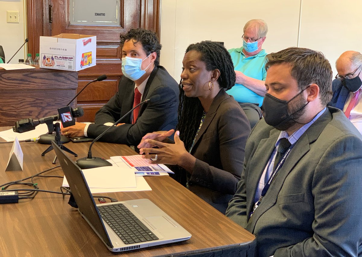RIHouseofReps's tweet image. Today, the House&apos;s COVID-19 Vaccine Task Force, chaired by @RayHullRI, met to hear updates on the COVID-19 vaccine program and other COVID-19 related matters from Dr. Nicole Alexander-Scott, Director of @RIHEALTH and Dr. Philip Chan of RIDOH and @BrownUniversity.