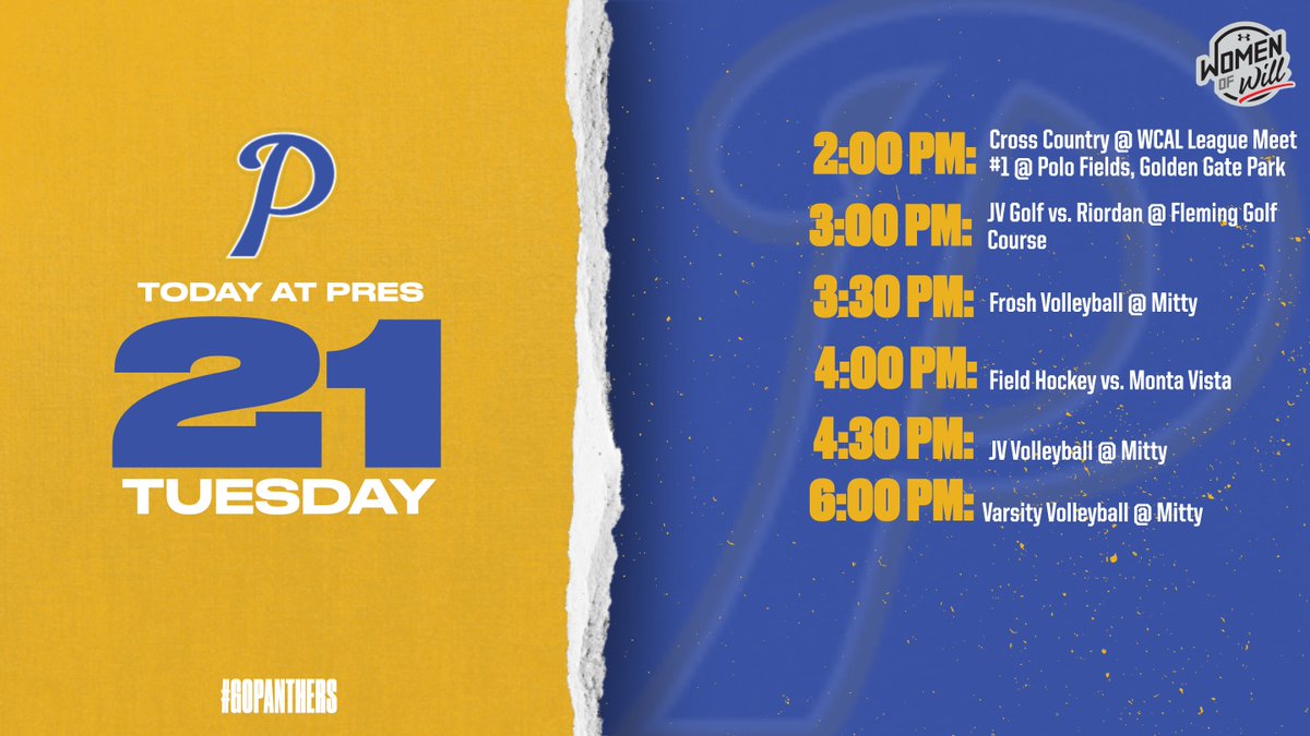 Another beautiful day with plenty of opportunities to support our Panthers! Best of luck to all of our athletes competing today. #GoPanthers