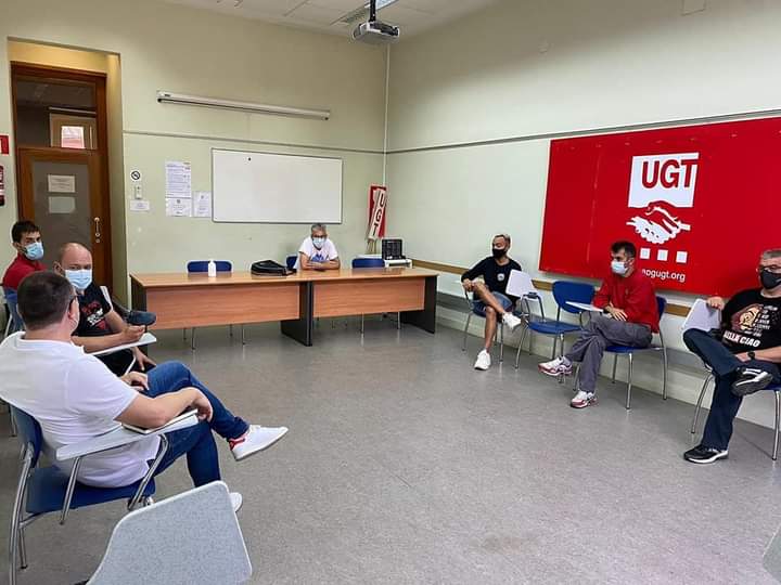 Nuestros/as compañeros/as de la sección sindical de UGT FICA HIPLUS se han reunido con el @pscvilanova. Estos se han querido poner en contacto, para valorar con nuestros compañeros/as la venta de HIPLUS a la multinacional Baxi 
@UGTHiplus