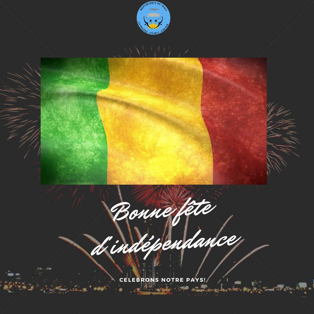 Bonne fête au peuple fier du Mali. 

#61ansDindependance