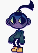 The non-binary asexual of the day is Tim Tam from Smile For Me! They are canonly nonbinary.