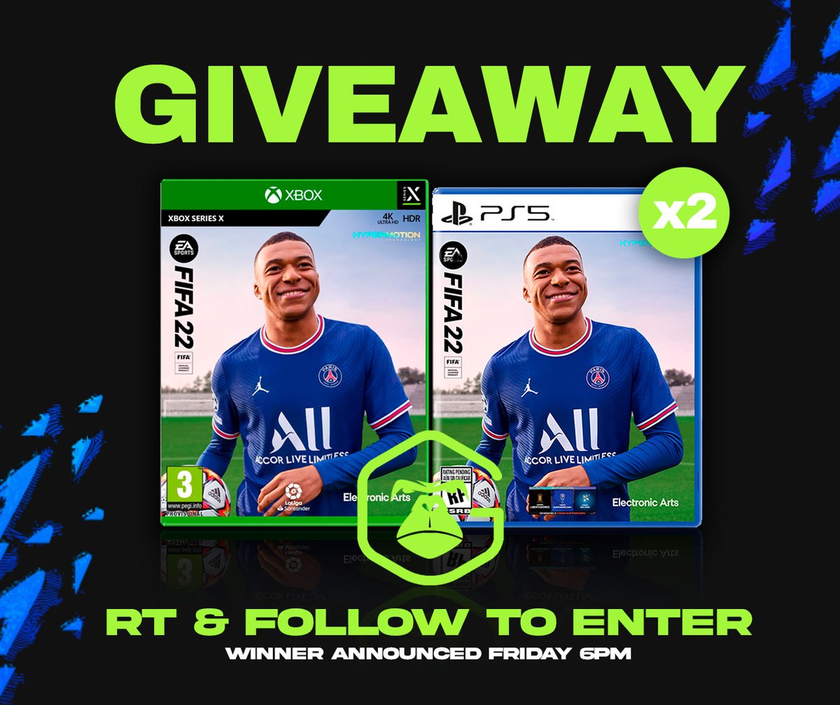 2x FIFA 22 GIVEAWAY! Just RT & Follow to enter... Good luck!