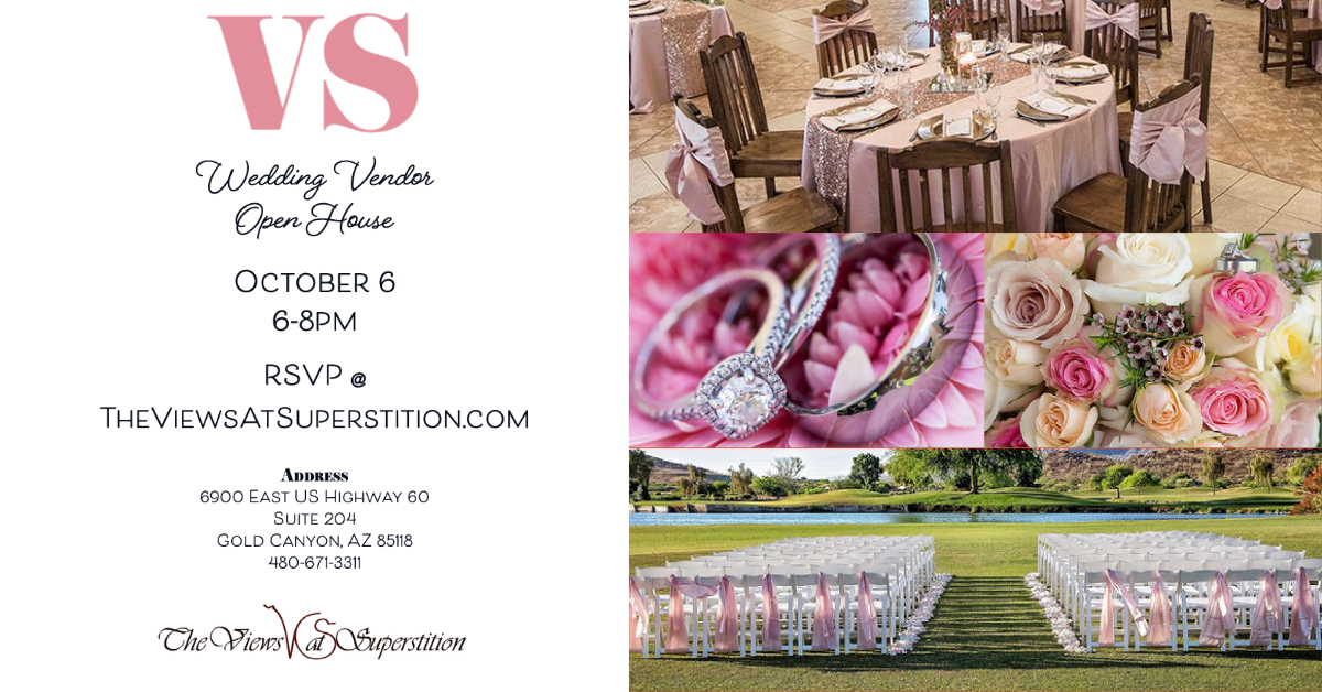 viewsatsuper's tweet photo. You're invited to meet some of the best wedding vendors in the industry! Get tastings from our Caterers, Cake, &amp; Ice Cream vendors while mingling with Photographers, DJ, Officiants, Makeup Artists, Wedding Apparel, Florists &amp; Superstition Mountains!
RSVP @ https://t.co/yuwXUn8R5n https://t.co/zy3FMh5xQc