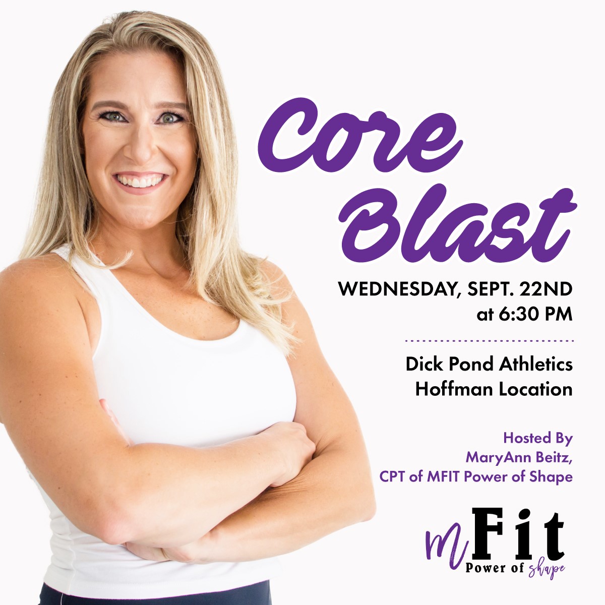 Blast those abs with a core workout free class tomorrow night with at @dickpondhoffman 6:30 sharp!