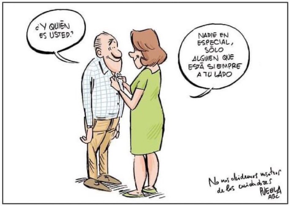 ManuAmosa's tweet photo. De todo lo que ha circulado hoy, esta es la escena más bella que he visto en este día del Alzheimer. Un recuerdo a todos los cuidadores, personas clave en esta enfermedad. https://t.co/WvXrYXN0py