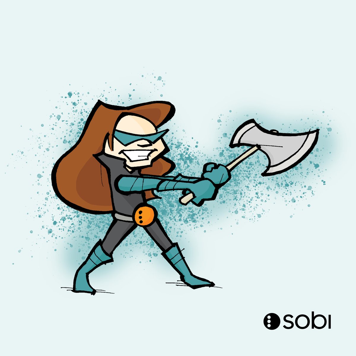 PivotDesign's tweet image. Some of our favorite projects come from unexpected requests. @SobiNAmerica asked us to give some of their team members the “superhero treatment” for an internal meeting. Illustrated, printed and framed, it was a super fun project!