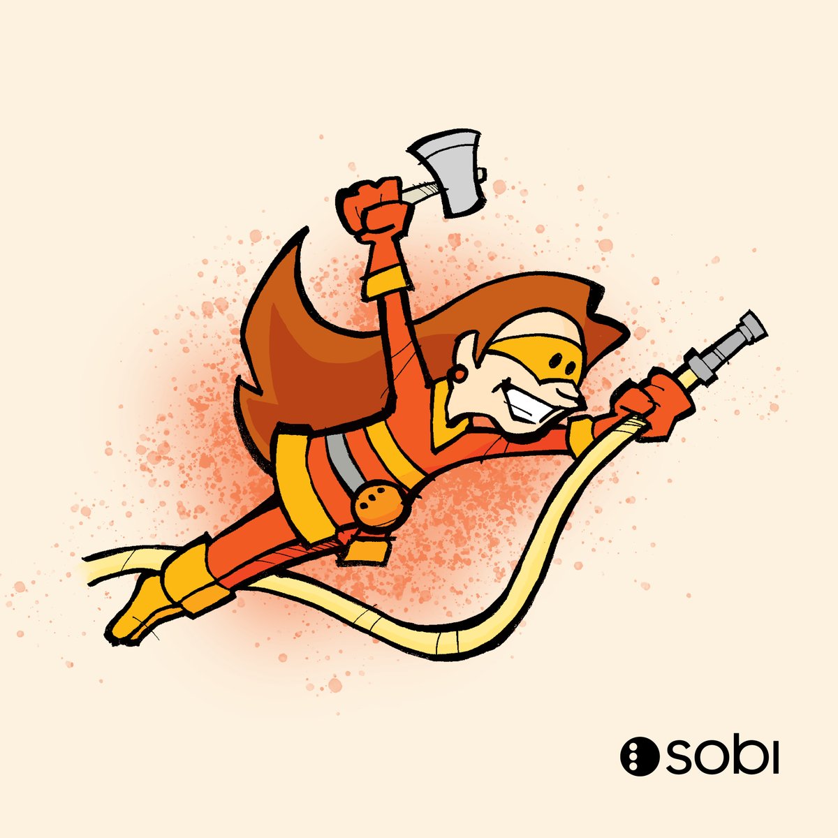 PivotDesign's tweet image. Some of our favorite projects come from unexpected requests. @SobiNAmerica asked us to give some of their team members the “superhero treatment” for an internal meeting. Illustrated, printed and framed, it was a super fun project!