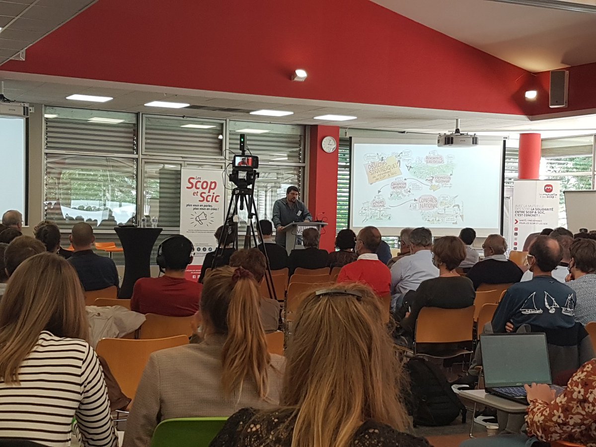 SOLSTICECOOP's tweet image. Objectifs stratégiques du mouvement des #SCOP et #SCIC, depuis le congrès régional AuRA. Co-construction sur les thématiques #Transitionécologique, #Filières coopératives, #Formation et #Viecooperative