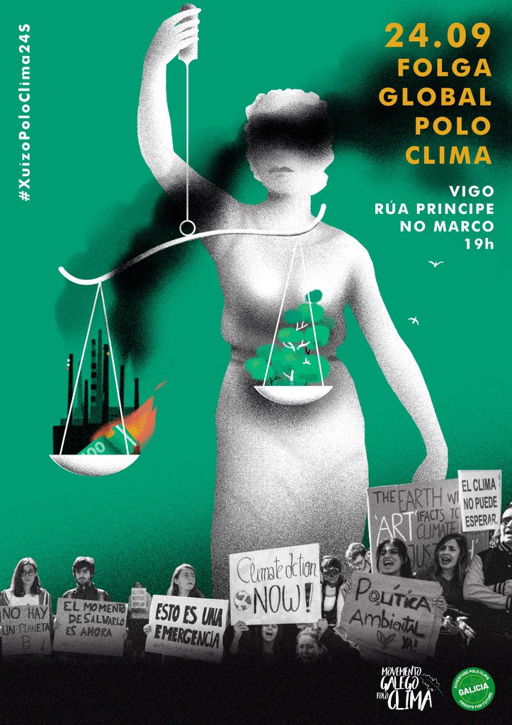 O 24 de setembro saimos a rua a esixir, xustiza polo clima. Estamos mais preto de acadar unha victoria a favor da xustiza climática. Informate mais sobre o que queremos acadar juicioporelclima.es