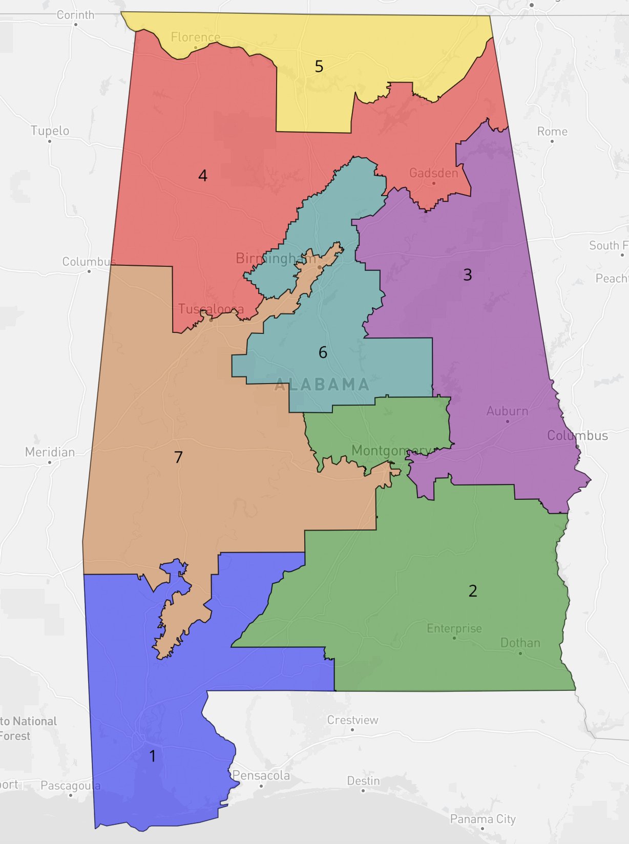 Alabama House District 49 Map Dave Wasserman On Twitter: "Let's Take A Vote: Which Alabama Map Is More  Compact?" / Twitter