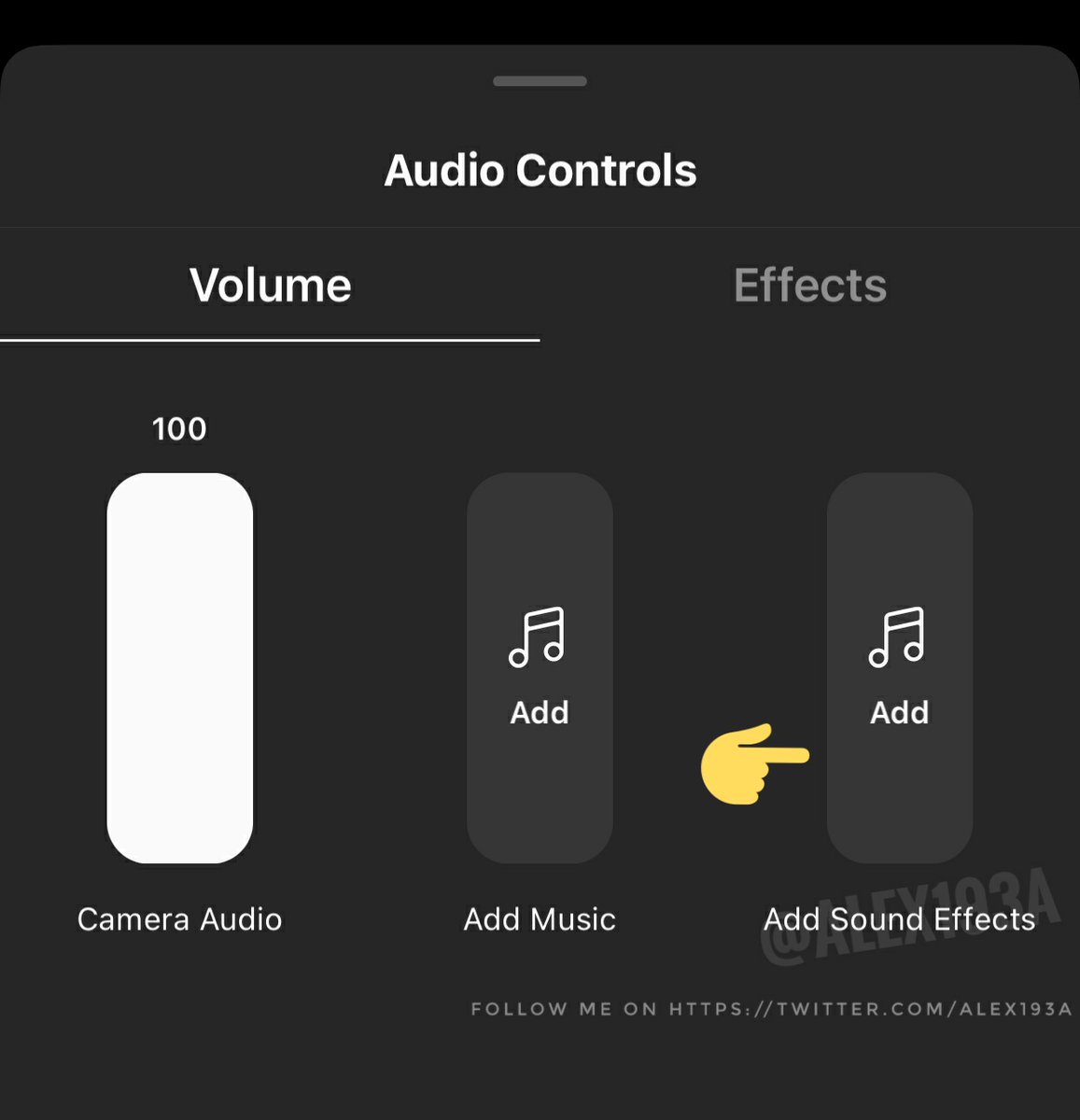 #Instagram is working on the ability to add sound effects to #Reels 👀