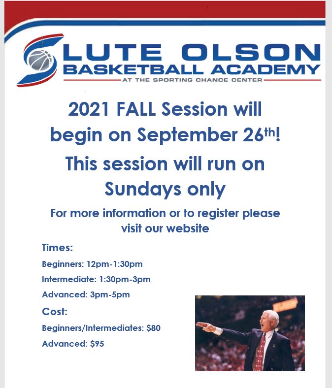 REMINDER LOBA Fall session begins on 9/26!!!