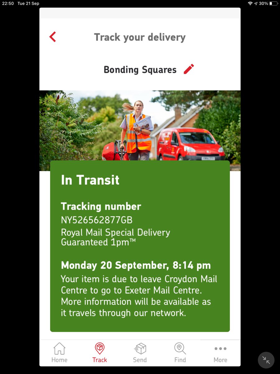 warmbabyproject's tweet photo. ⁦@RoyalMail⁩ Hi! We paid for this to be tracked. Any idea why it didn’t arrive today, please? It’s for a premature baby born at 28 weeks so we’re anxious that it gets there quickly. Thanks. https://t.co/vn3etmyAcN