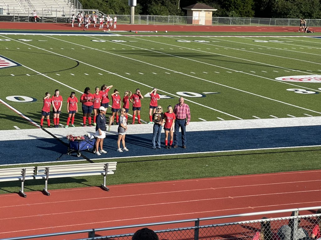 Thankful for a break in the rain so we can honor our 8th grade soccer players this evening before the game versus SCMS! <a href="/omssoccer/">OMS Girls Soccer</a> <a href="/OMS_Chargers/">Oakland Middle School</a> #ChargeUp