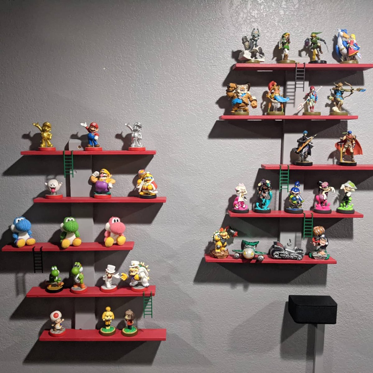 IndigoCharge's tweet photo. Made some #amiibo shelves!!! https://t.co/cxsM10w22b