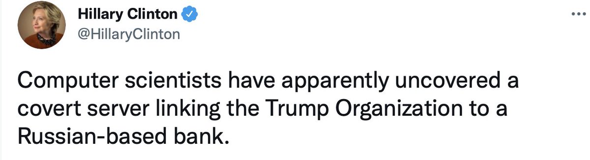 ericgarland's tweet image. The latest Durham indictment about Fusion GPS/Steele Dossier and Perkins Coie...went all the way to the top of the 2016 campaign.
This tweet: October 31, 2016.