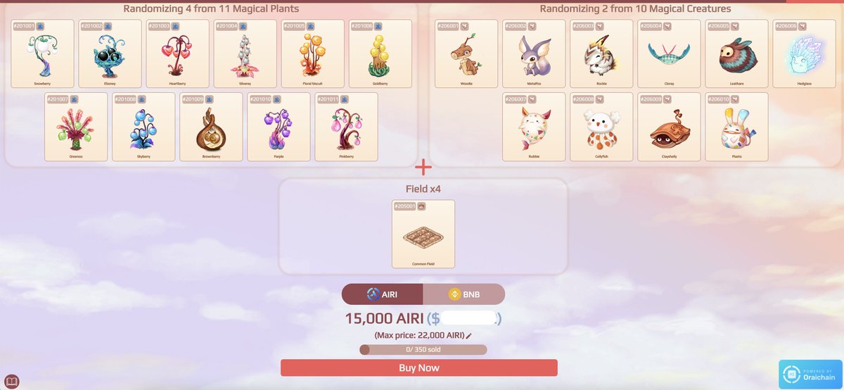 🔥Kawaii Islands Gaming-NFTs Pre-sale #2 coming your way!!!🔥
 2 hours counting down to the first lot with 700 packs (half AIRI, half BNB). Get ready to purchase yours. 🍀
📌 BNB price fixed: 0.55 (+0.0008 slippage each)
📌 Mobile users: Kiwi and Opera browsers are recommended.