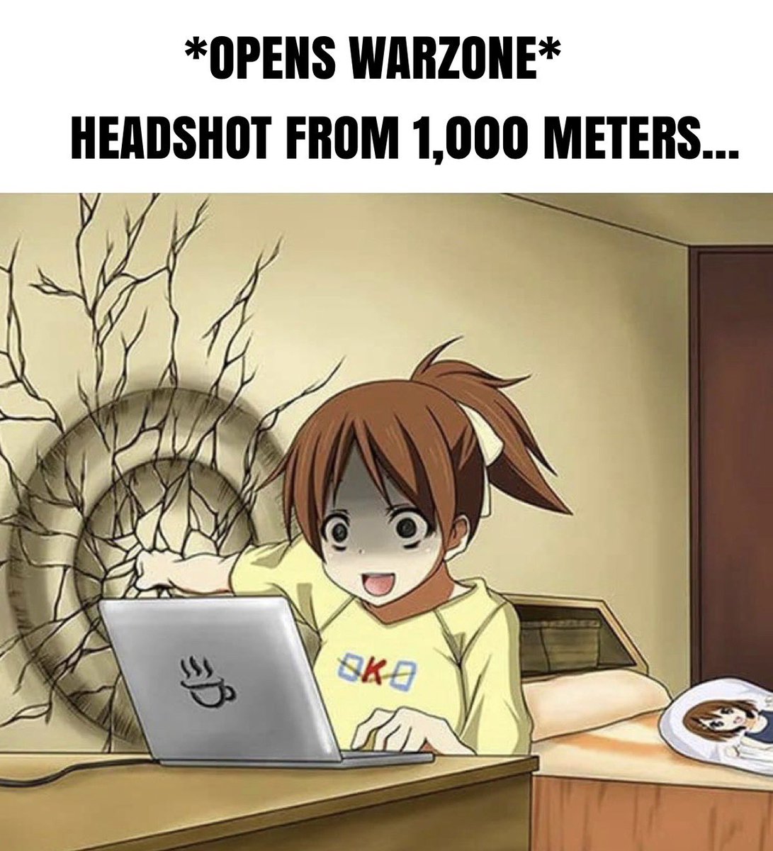 CyberFyreGaming's tweet photo. Take a deep breath…. *screams internally* #Warzone #MEMES #rage #gaming #BattleRoyale #hackers https://t.co/y9rYDqzg67