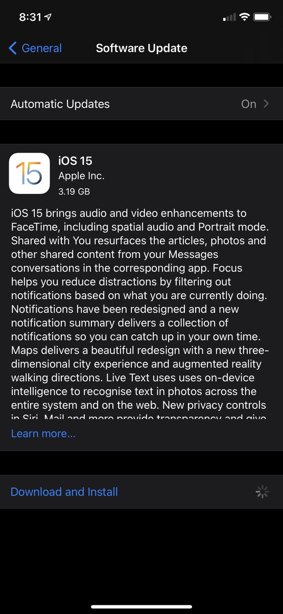 Antonyajay_A's tweet image. iOS 15 🥰😍
Thank you @AppleSupport @Apple 
#ios15update