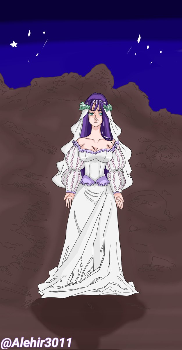 Buenas noches, con ustedes... ¿Ginebra? Por el momento solo es una teoría, en lo personal me gusta mucho su diseño y el panel, así que me animé a hacerle un recolor, espero les fascine, Capítulo #32 
#MokushirokunoYonkishi
#FourKnightsoftheApocalypse
#黙示録の四騎士