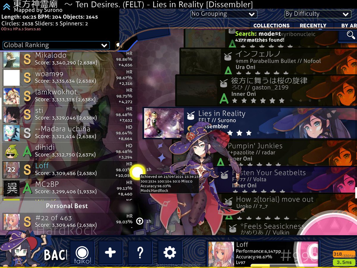 3digit!!! got some nice scores on the way up :o