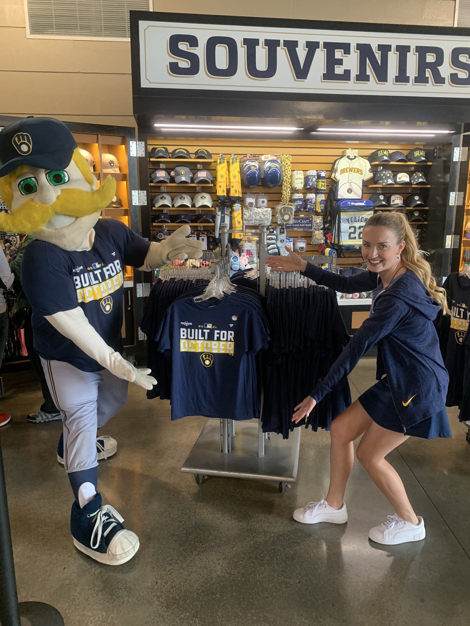 Bernie Brewer on X: Make sure to get your postseason gear at the Team Store  just like @NicoleSedivy and I did! #ThisIsMyCrew @MILAuthentics   / X