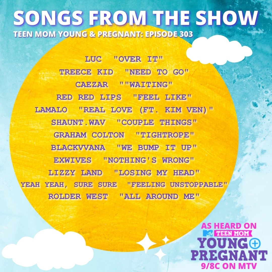 Keep <a href="/TeenMom/">Teen Mom</a> Tuesday going with #YoungAndPregnant + check out our Teen Mom Young &amp; Pregnant Season 3 OFFICIAL playlist below with music from #blackvvana + more tonight at 9/8C on <a href="/MTV/">MTV</a> !  #MTV #MTVSoundtrack #music
ow.ly/lDFc50G5TFJ