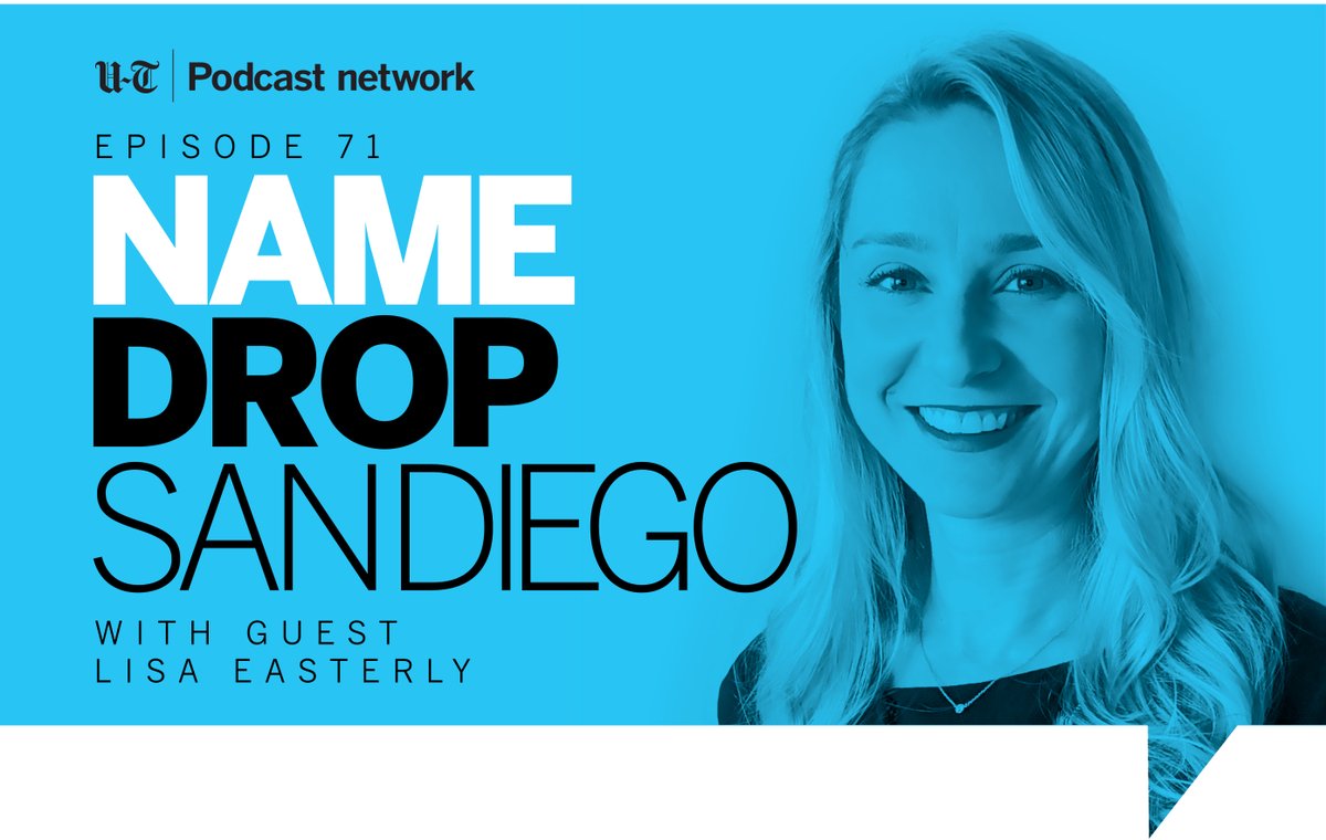 Our guest this week is Lisa Easterly, CEO of <a href="/SDCCOE/">San Diego CCOE</a>! 
sandiegouniontribune.com/name-drop-san-…