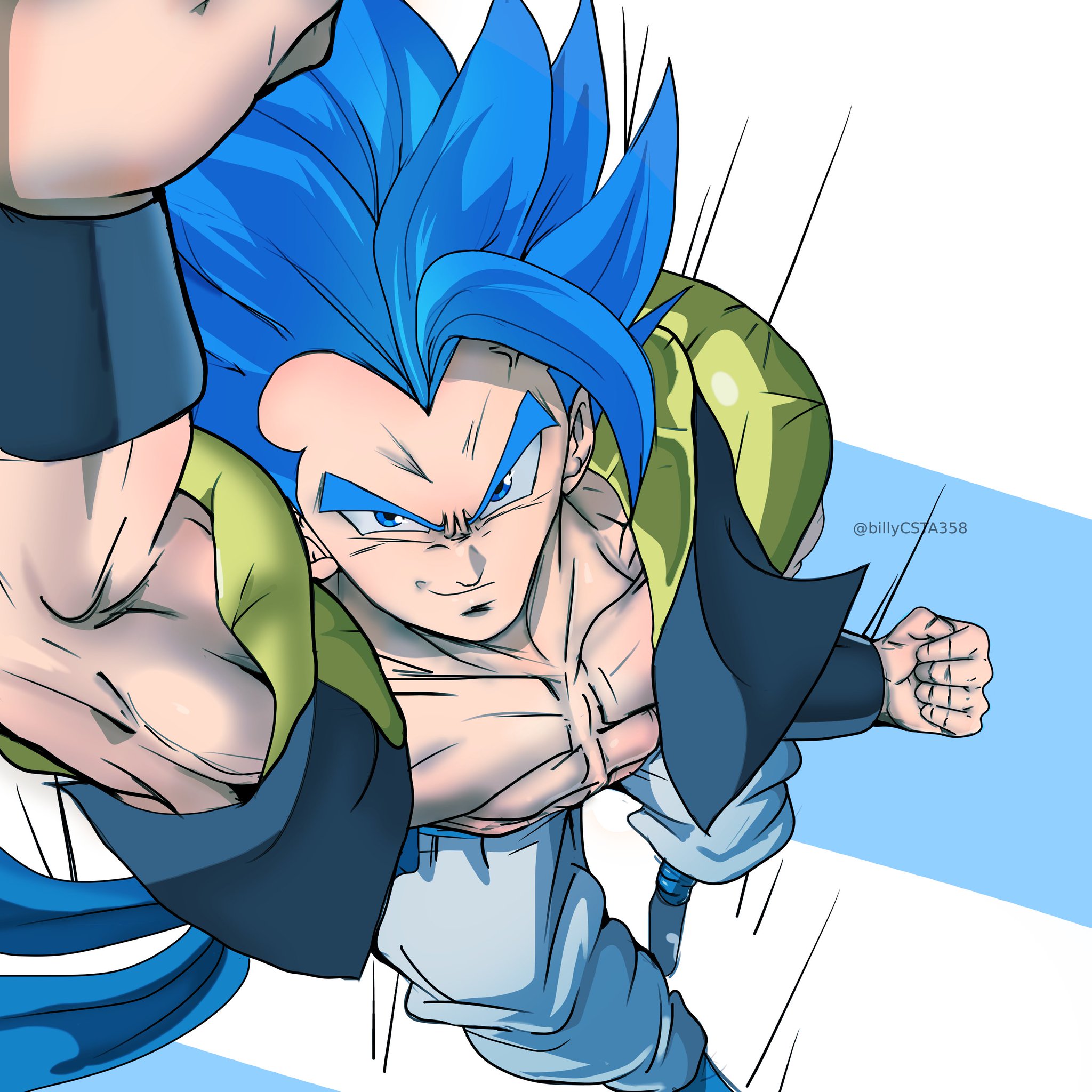 OtakuArtOver9000 on X: Super Saiyan Blue Evolution Gogeta