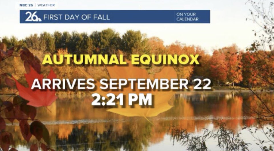 CameronMoreland's tweet photo. Fall arrives tomorrow!! #fallingtemps https://t.co/zOgpUWsQKC