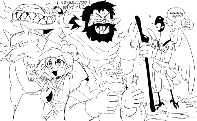 though i like drawing them all silly 