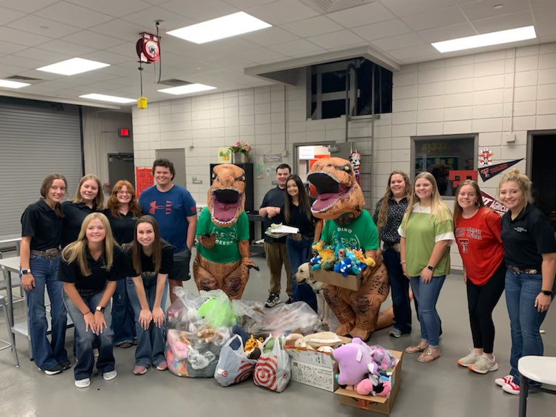 We wanted to give a huge thank you to <a href="/DinoDeedsDFW/">Dino Deeds</a> for their donation to our stuffed animal drive! #dinodeeds #gcffa #ghs #chhs